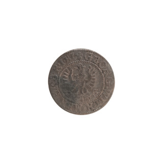 szelag, Ernest Pfahler, Wislica hoard, silver coin (szelag), obverse: Prussian eagle with crowned