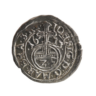 one-and-a-half-pound coin, Henryk Laffert (1612–1615), gift, cross (iconographic), orb of rule