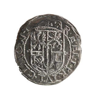 one-and-a-half-pound coin, Henryk Laffert (1612–1615), cross (iconographic), orb of rule