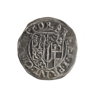 one-and-a-half, Henryk Laffert (1612–1615), cross (iconographic), orb of rule (iconographic), coats