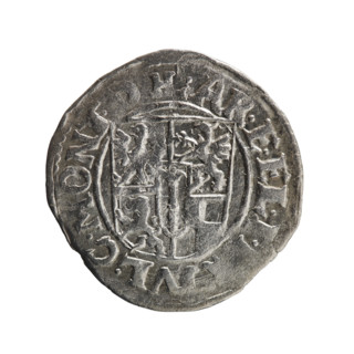 one-and-a-half, Henryk Laffert (1612-1615), cross (iconographic), orb of rule (iconographic), coats