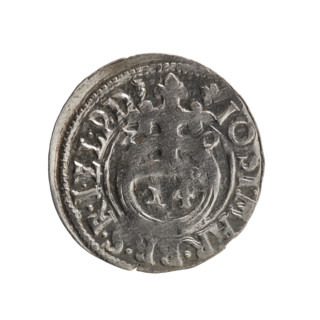 one and a half, Pfahler, Ernest, cross (iconographic), orb of rule (iconographic), coats of arms,