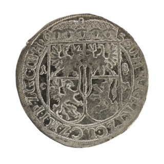 Male busts, coats of arms; Frederick William I Hohenzollern (Great Elector of Brandenburg; Duke of