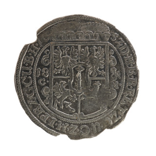 Obv. Bust facing right in mitre and electoral mantle. A sceptre in the right hand, the left resting
