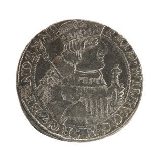 Obv. Bust facing right in mitre and electoral mantle. In the right hand a sceptre, the left resting