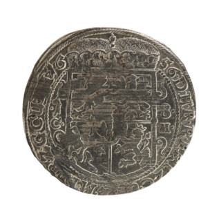 Obv. Bust facing right in mitre and electoral mantle. In the right hand a sceptre, the left resting