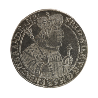 Noach Brettschneider, engraver; Jonasz Kazimierz Eulenburg, publisher. Coin, 1657, Ducal Prussia