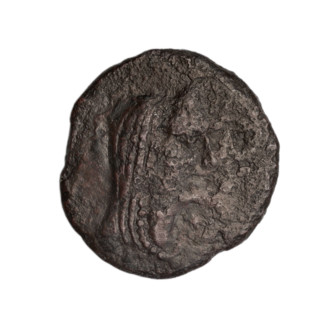 bronze coin, Phanagoria (as Agrippias); obverse: head of a woman in a diadem and veil—Aphrodite