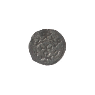 Gdansk denarius, Sigismund II Augustus (King of Poland; 1544–1572). Obverse: rim inscription, Eagle