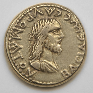 Electron stater, Sauromates II (172–211). Obverse: bust of Sauromates II in diadem and drapery