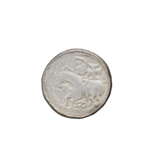 Denarius (princely type) of Boleslaw II the Bold (King of Poland; 1058–1079). Princely type showing