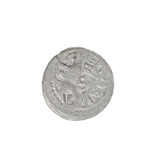 Denarius (princely type) of Boleslaw II the Bold (King of Poland; 1058–1079). Princely type with