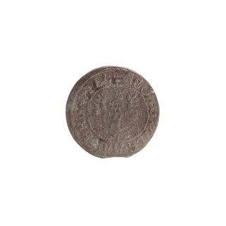 szelag; Obv. Prussian eagle, on its chest the crowned letter S; on the rim, between the borders, an