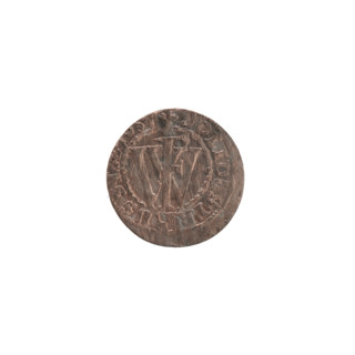 szelag; Obv.: Prussian eagle with a monogram composed of the letters IC on its chest; on the rim,