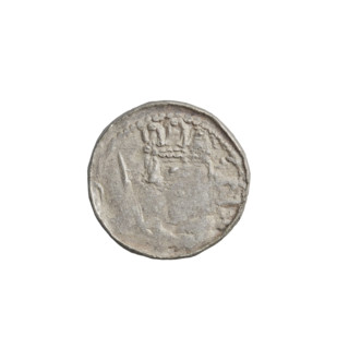 Denarius (royal type) of Boleslaw II the Bold (King of Poland; 1058–1079). Obverse: crowned bust of