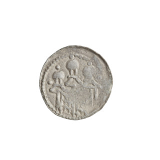 Denarius (royal type), Boleslaw II the Bold (King of Poland; 1058–1079). Obverse: crowned bust of