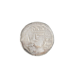 Denarius (royal type), Boleslaw II the Bold (King of Poland; 1058–1079). Obverse: crowned bust of