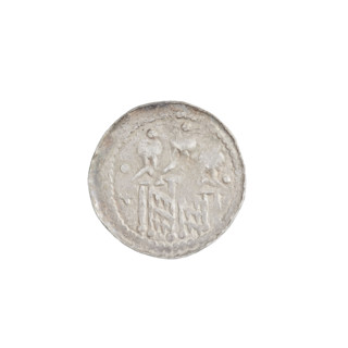 denarius (royal type), Boleslaw II the Bold (King of Poland; 1058–1079), royal type, busts, swords,