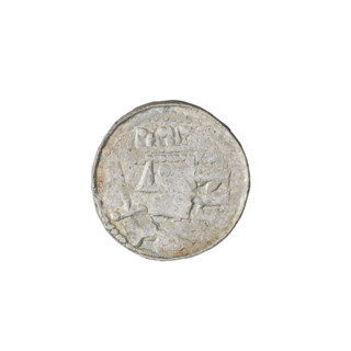 Denarius (royal type) of Boleslaw II the Bold (King of Poland, 1058–1079). Obverse: crowned bust of