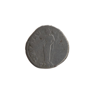 Denarius of Antoninus Pius (86–161; Roman emperor 138–161). Obverse: head of Antoninus Pius in a