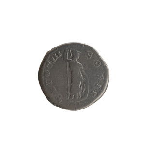 Denarius, Marcus Aurelius (121–180; Roman emperor 161–180), ca. 148–149. Obverse: Head of young