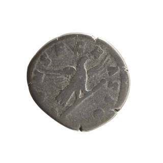 Denarius, Commodus (reigned 177–192), issued posthumously for Marcus Aurelius (reigned 161–180).