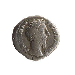 denarius, Marcus Aurelius (121–180; Roman Emperor 161–180), posthumously issued in name of Commodus