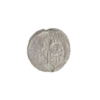 Denarius (royal type) of Boleslaw II the Bold (King of Poland; 1058–1079). Obverse: Crowned bust of