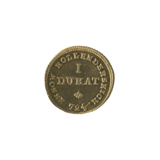 Weight for weighing ducats; maker: Brenn, Efraim (Minet Master; 1741–1792); associated ruler: