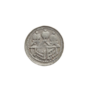 Denarius (royal type), Boleslaw II the Bold (king of Poland; 1058–1079). Obverse: crowned bust of