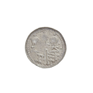 Denarius (royal type), Boleslaw II the Bold (king of Poland; 1058–1079); obverse: crowned bust of