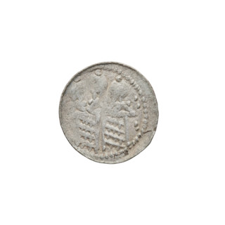 Denarius (royal type), Boleslaw II the Bold (king of Poland; 1058–1079). Obverse: Crowned bust of