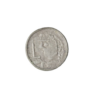 Denarius (royal type), Boleslaw II the Bold (king of Poland; 1058–1079); obverse: crowned bust of