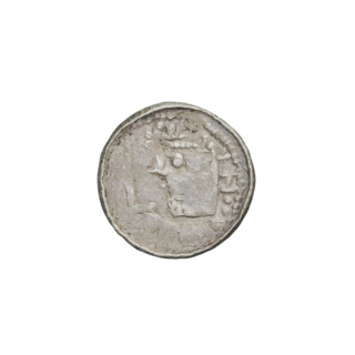 Denarius (royal type) of Boleslaw II the Bold (king of Poland, r. 1058–1079). Obverse: crowned bust