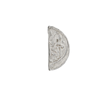 Denarius (royal type), Boleslaw II the Bold (king of Poland; 1058–1079); obverse: crowned bust