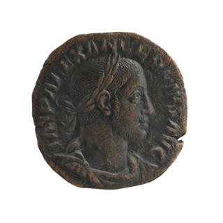 Sestertius (fanciful forgery), Alexander Severus (208–235; Roman emperor 222–235), issuer; Julia