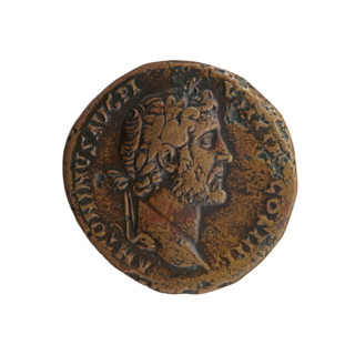 Sestertius, Antoninus Pius (86–161; Roman emperor 138–161), issuer: Antoninus Pius. Obverse: head