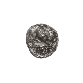 Triobol, Pantikapaion; obverse: head of a beardless Satyr in an ivy wreath facing right; reverse: