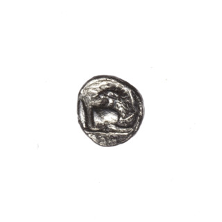 hemiobol, Pantikapaion, grains, lion protoma (iconographic), Satyr's head (iconographic), Satyr