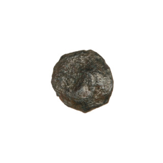 Bronze coin from Pantikapaion, 1st half of the 3rd century BC (Cimmerian Bosporus). Obverse: head