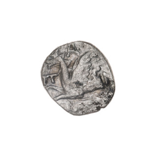 drachma, Pantikapaion, protoma of a griffin (iconographic), ears of corn, head of Apollo