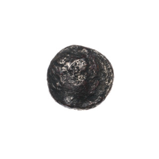 bronze coin, Pantikapaion; obverse: head of Apollo to the right; reverse: bow in gorythos to the