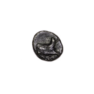 bronze coin, Pantikapaion, prora (iconographic), head of Athena (iconographic), Black Sea, Athena