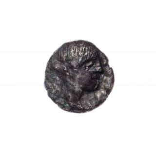drachma, Pantikapaion, deer, head of Dionysus (iconographic), thyrsus (iconographic), Black Sea,