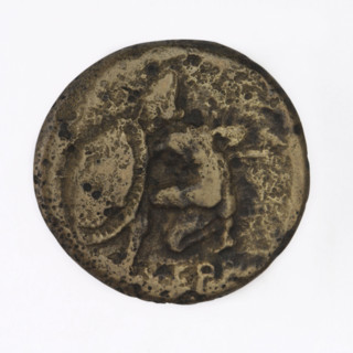 bronze coin, Chersonesos, Artemis on a quadriga (iconographic), kneeling warrior (iconographic),