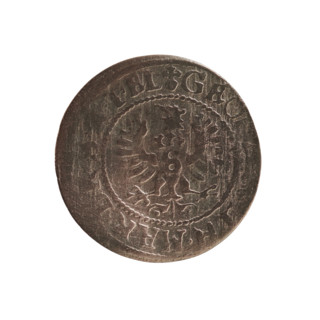 szelag; maker: Ernest Pfahler; material: coin; denomination: szelag; obverse: Prussian eagle with a