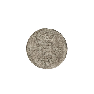 2 denarii, Gotard Kettler (Duke of Courland and Semigallia; 1561–1587), Kettlers (family). Obverse: