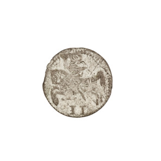 2 denarii, Gotard Kettler (Duke of Courland and Semigallia; 1561–1587). Obverse: in the rim a