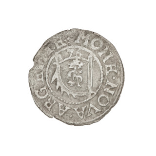 szelag, Gotard Kettler (Duke of Courland and Semigallia; 1561–1587); obverse: crowned monogram