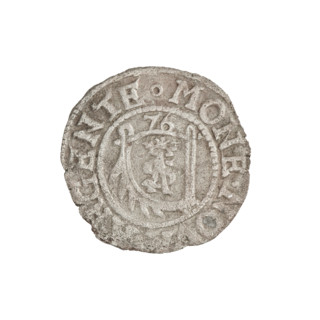 szelag, Gotard Kettler (Duke of Courland and Semigallia; 1561–1587); obverse: crowned monogram